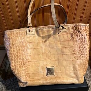 Dooney & Bourke crocodile embossed tote.